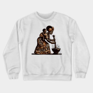 Afrocentric Mother And Baby Crewneck Sweatshirt